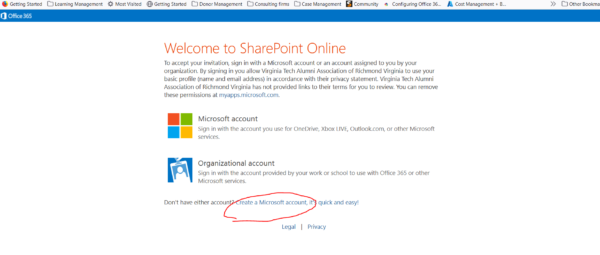 Welcome Screen for Sharepoint Online 
